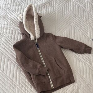 Mini Boden Cozy Brown Kids Hoodie
